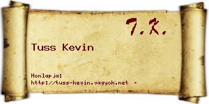 Tuss Kevin névjegykártya